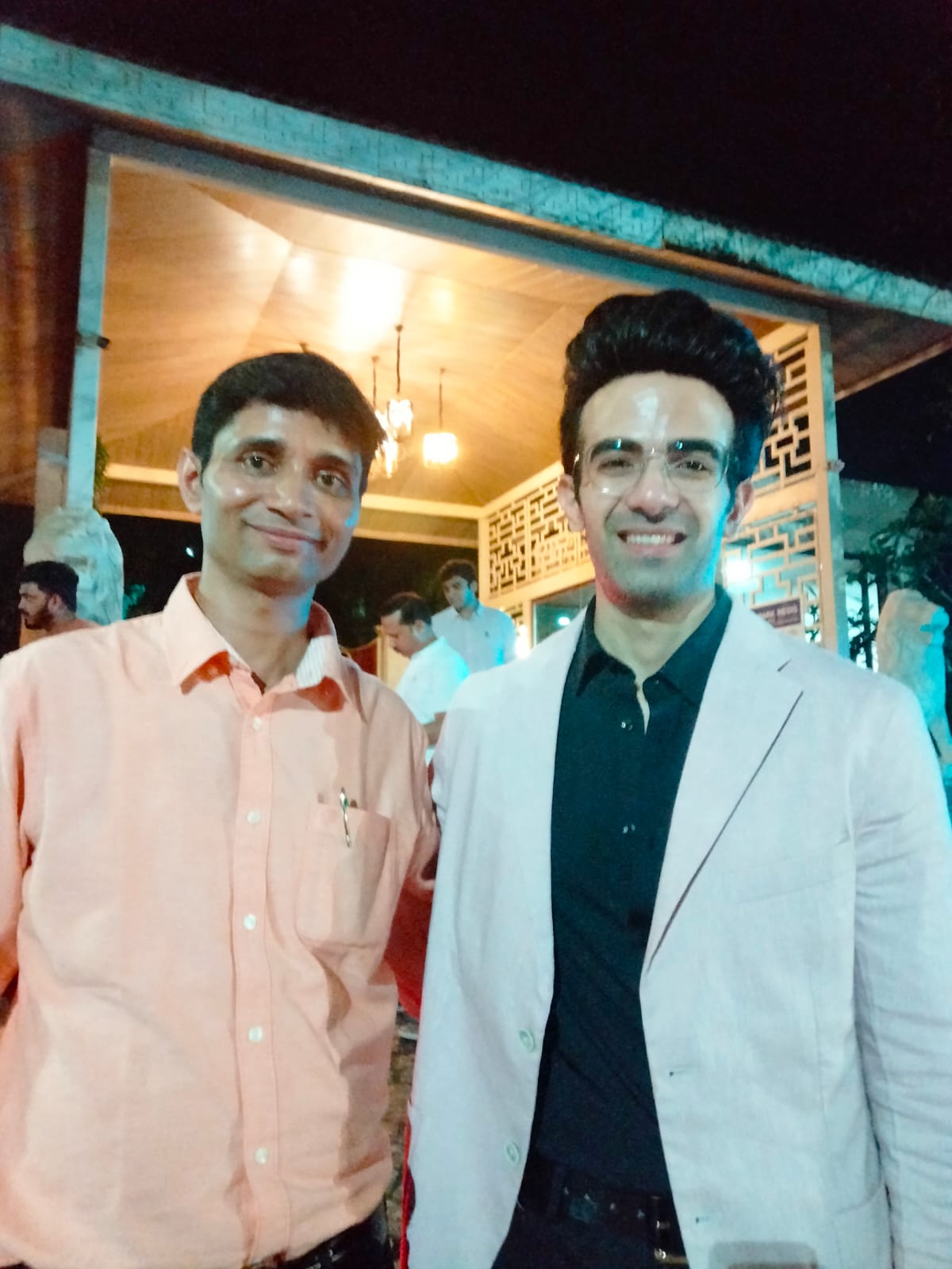 Avnish Pandey networking at an industry event
