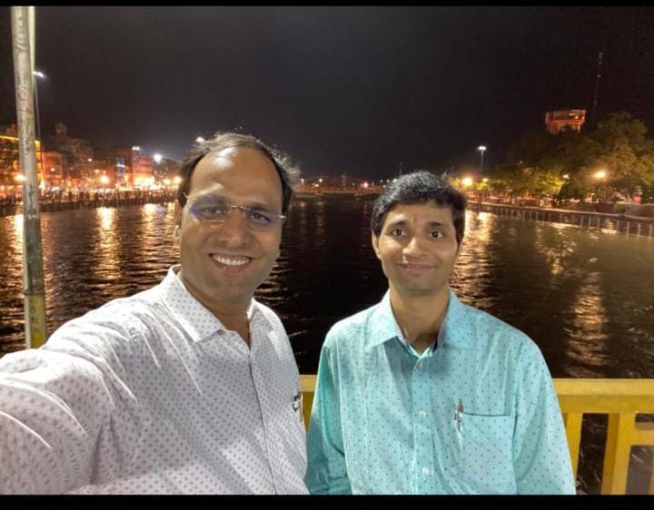 Avnish Pandey with a digital entrepreneur at Mega Mind 2024