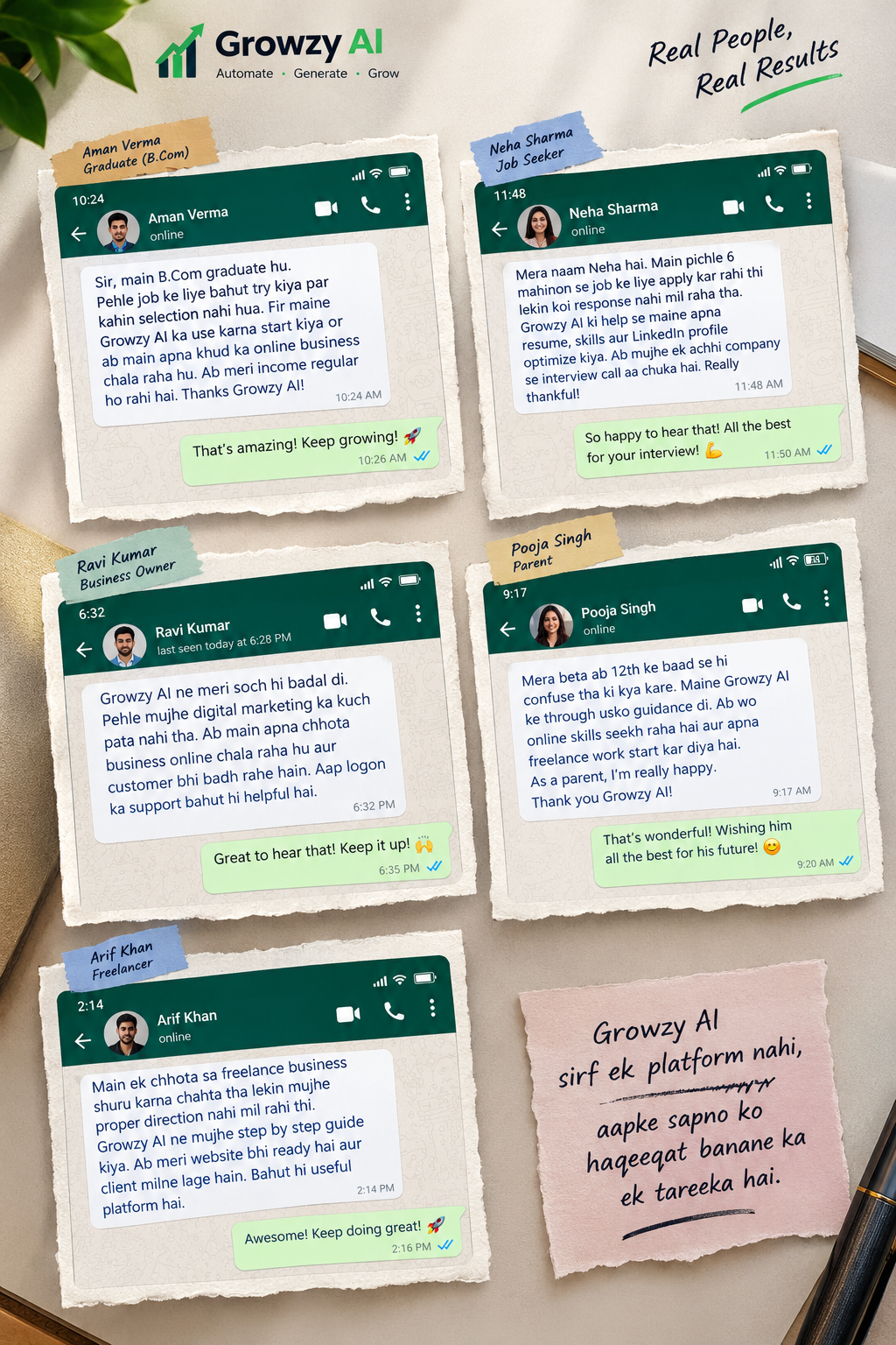 Student testimonial