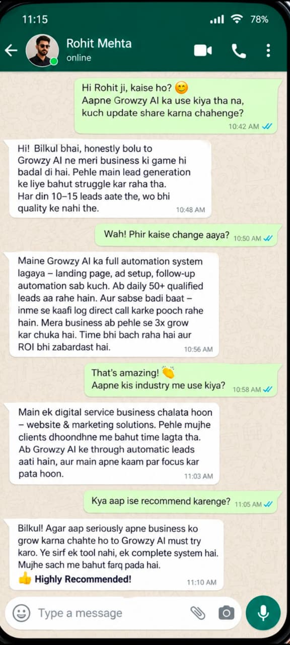 Student testimonial