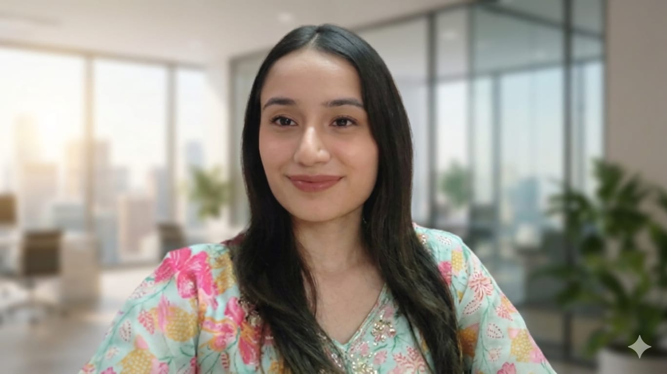Founder working at a warm creative desk with natural light