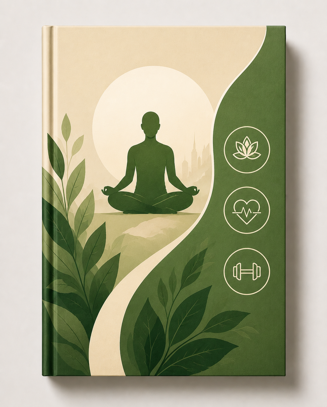 Illustrative eBook cover concept: health and wellness